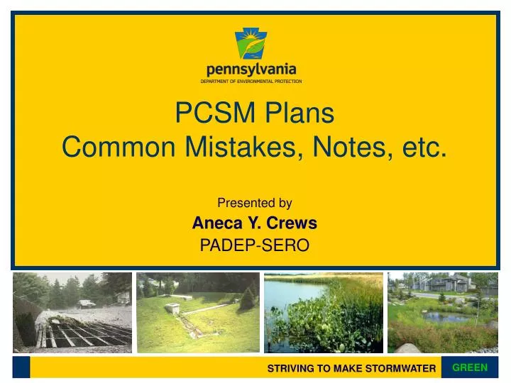 pcsm plans common mistakes notes etc