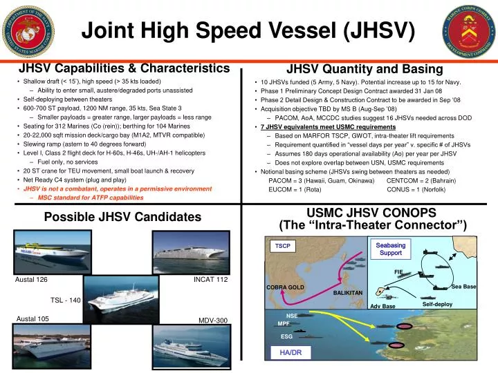 joint high speed vessel jhsv
