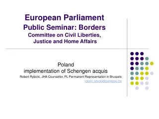 Poland implementation of Schengen acquis