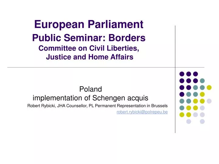 european parliament public seminar borders committee on civil liberties justice and home affairs
