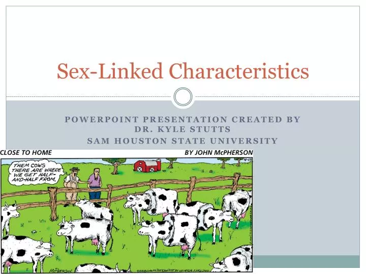 sex linked characteristics