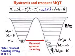 Hysteresis and resonant MQT