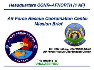Air Force Rescue Coordination Center Mission Brief