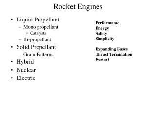 Rocket Engines