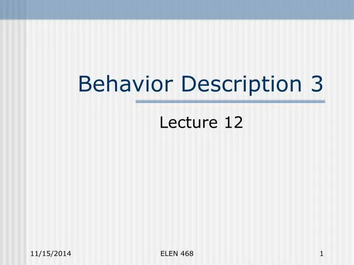 behavior description 3