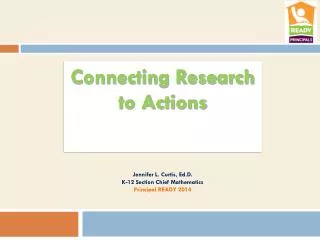 Connecting Research to Actions