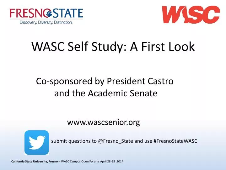 wasc self study a first look
