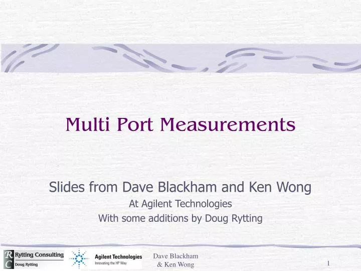 multi port measurements