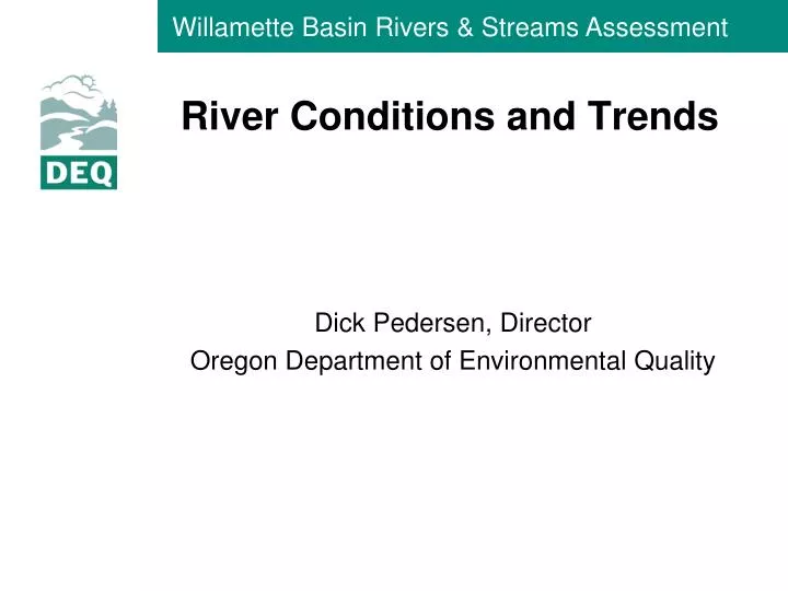 river conditions and trends
