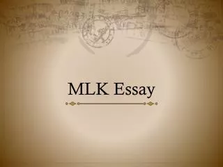 MLK Essay