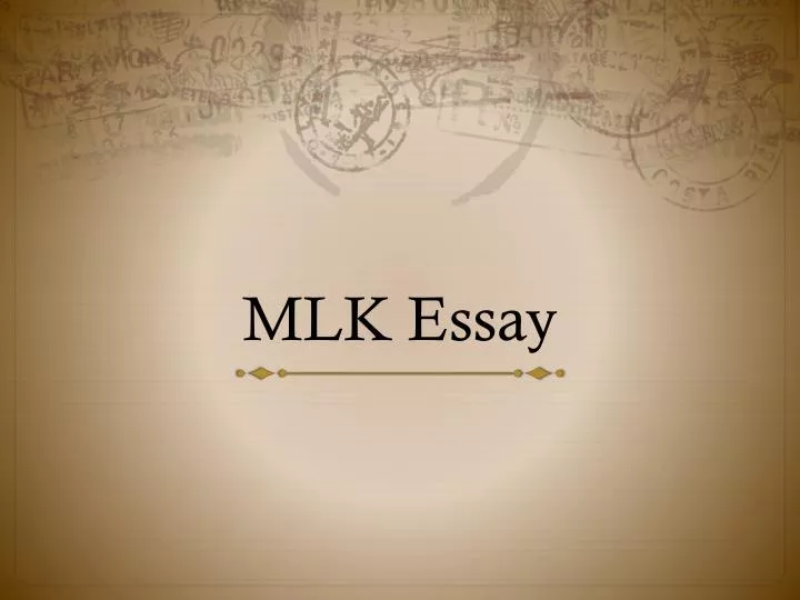 mlk essay
