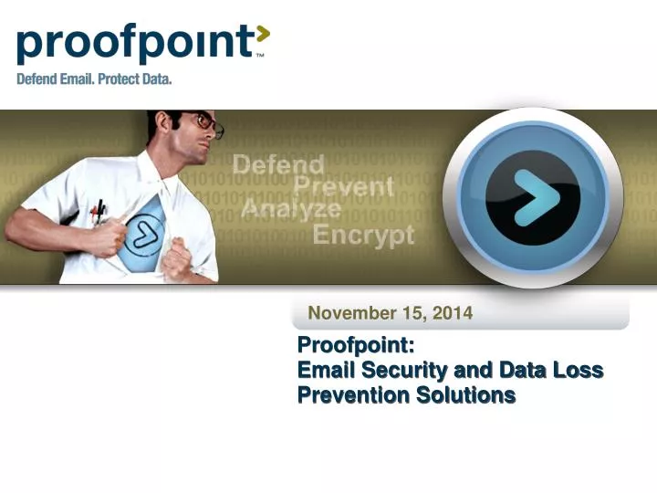 proofpoint email security and data loss prevention solutions