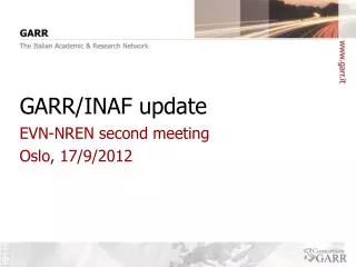 GARR/INAF update