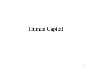 Human Capital