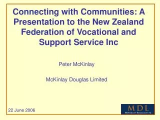 Peter McKinlay McKinlay Douglas Limited