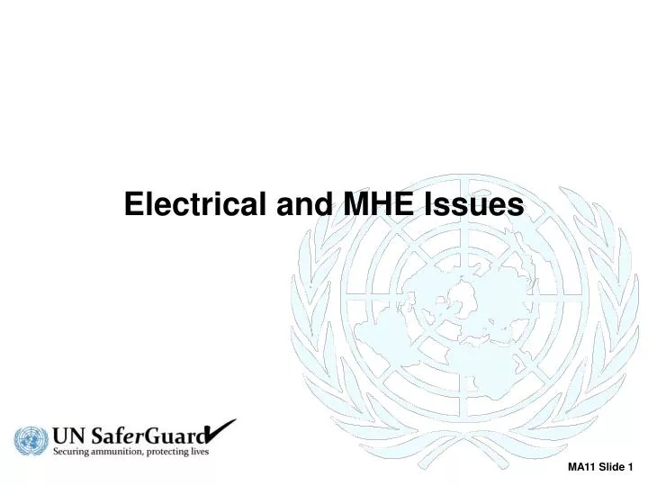 electrical and mhe issues