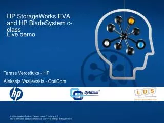 HP StorageWorks EVA and HP BladeSystem c-class