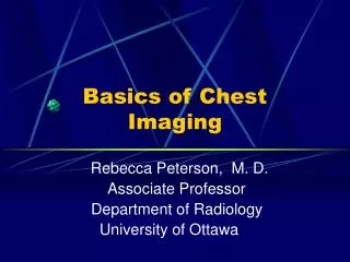Basics of Chest Imaging
