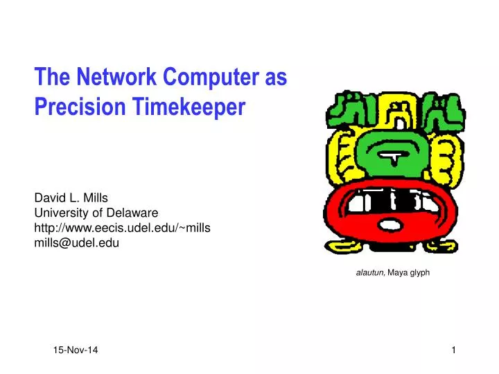 the network computer as precision timekeeper