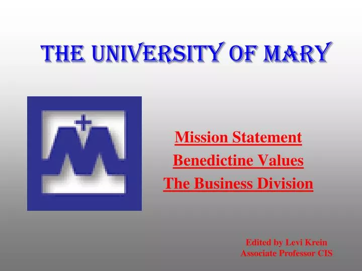 the university of mary