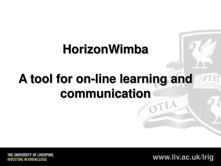 horizonwimba a tool for on line learning and communication