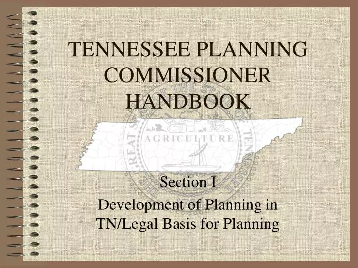 tennessee planning commissioner handbook
