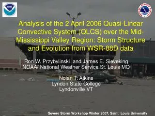 Severe Storm Workshop Winter 2007, Saint Louis University