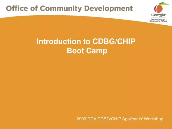 introduction to cdbg chip boot camp