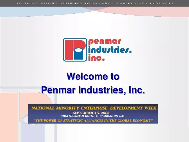 welcome to penmar industries inc