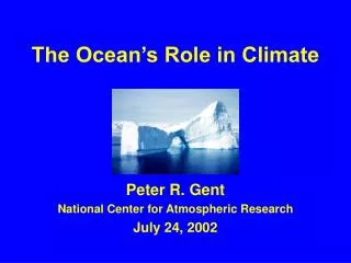 the ocean s role in climate