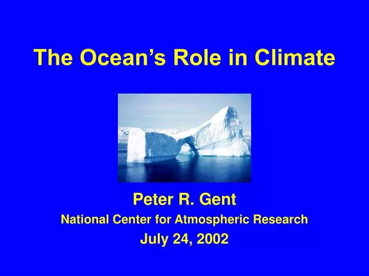 the ocean s role in climate