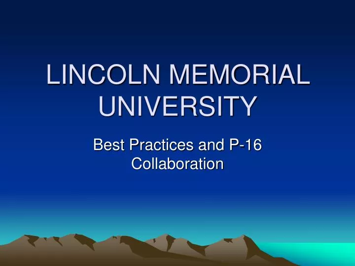 lincoln memorial university