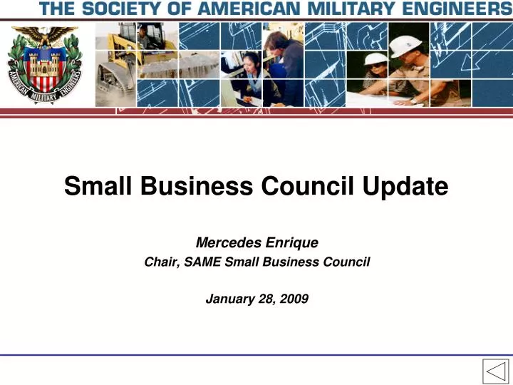 mercedes enrique chair same small business council january 28 2009