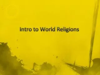 Intro to World Religions