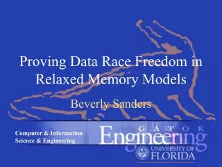 Proving Data Race Freedom in Relaxed Memory Models