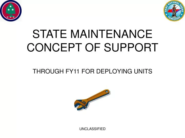 state maintenance concept of support through fy11 for deploying units