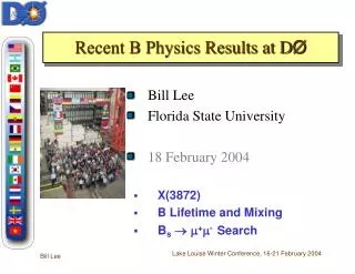 recent b physics results at d