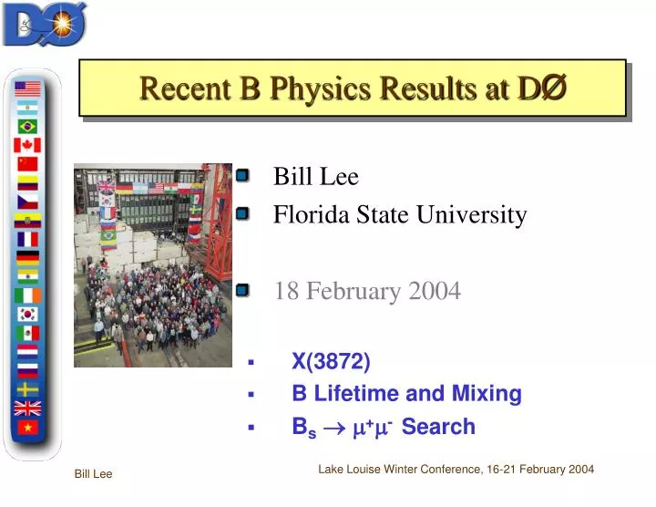 recent b physics results at d