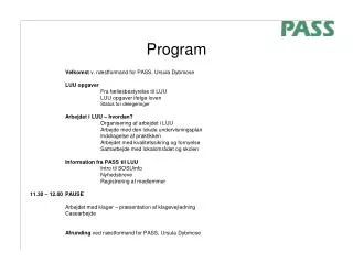 program