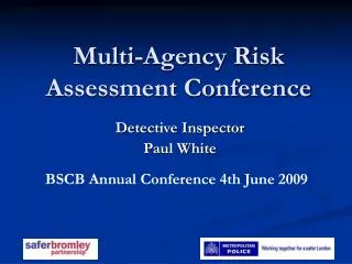 Multi-Agency Risk Assessment Conference