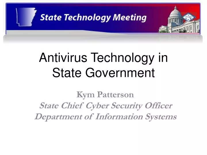 antivirus technology in state government