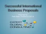Successful I nternational Business Proposals - slide 1