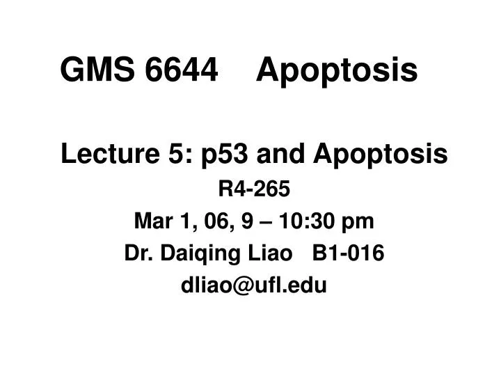 gms 6644 apoptosis