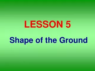 lesson 5