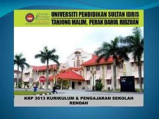 KRP 3013 KURIKULUM &amp;amp; PENGAJARAN SEKOLAH RENDAH