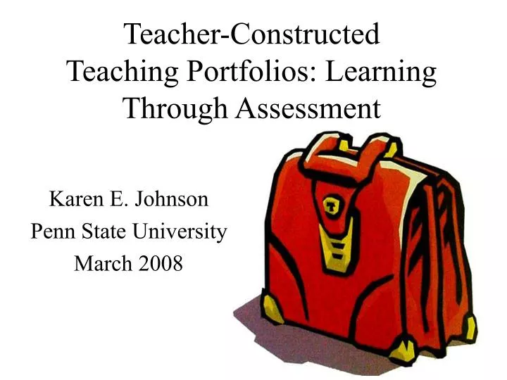 teacher constructed teaching portfolios learning through assessment