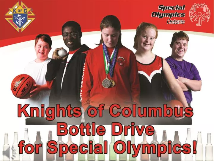 knights of columbus bottle drive for special olympics