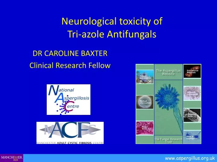 neurological toxicity of tri azole antifungals
