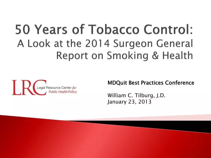 50 years of tobacco control a look at the 2014 surgeon general report on smoking health