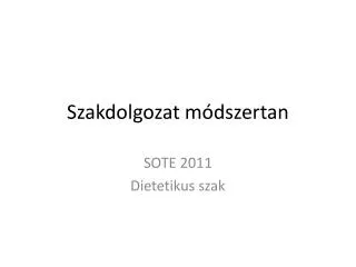 szakdolgozat m dszertan
